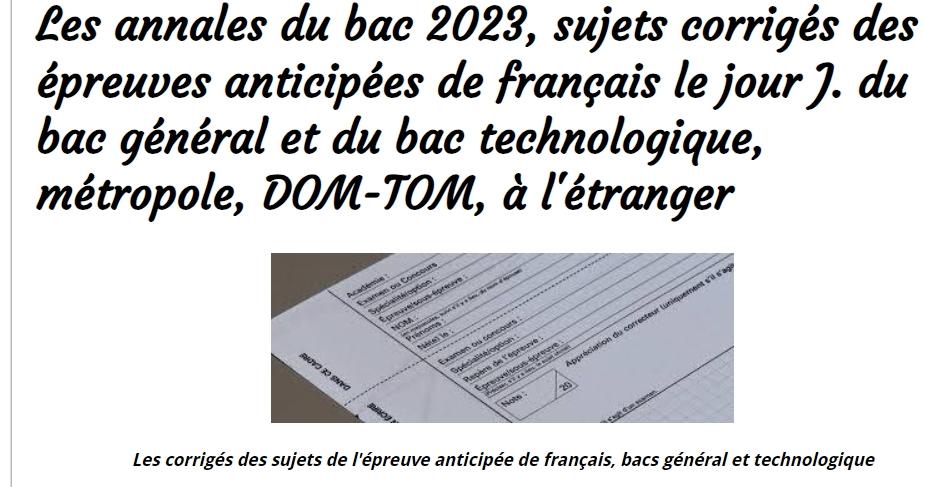 Annales eaf 2023