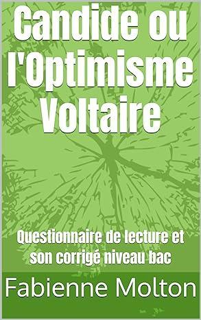 Ebook, exercices corrigés pour les 1ères. Candide ou l'Optimisme Voltaire