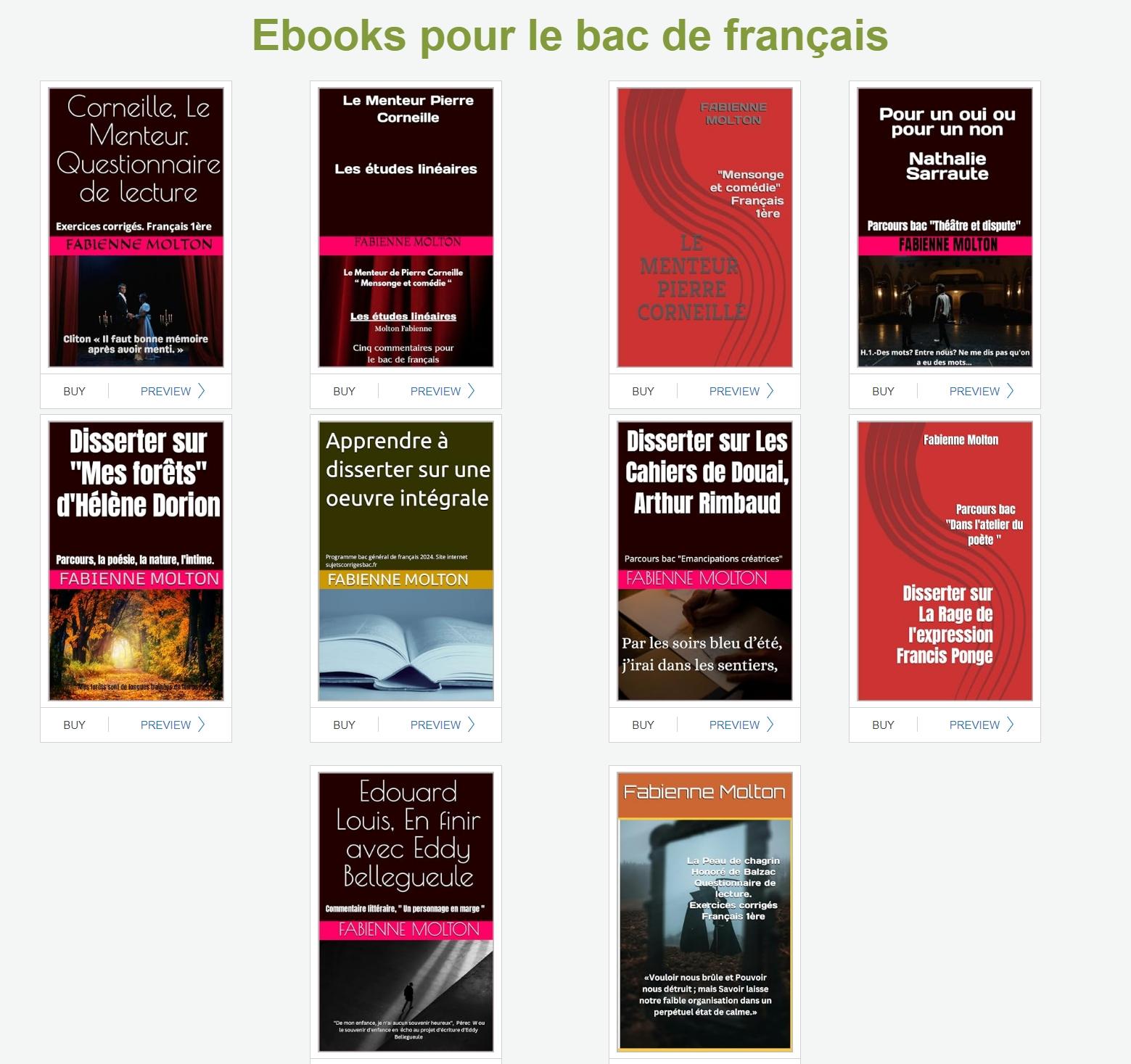Ebooks pour le bac 2