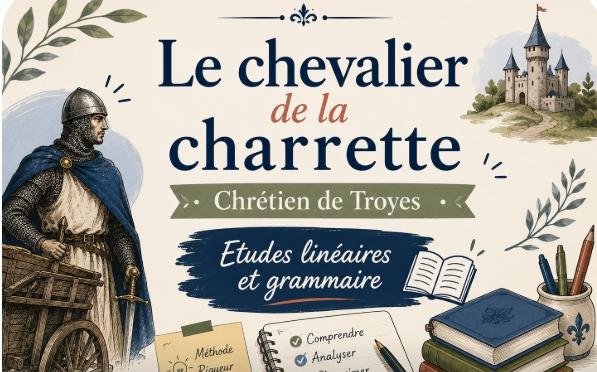 Etudes lineaires et questions de grammaire bac 2027 le chevalier de la charrette chretien de troyes