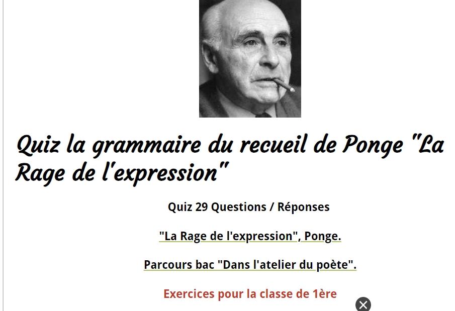 Grammaire ponge