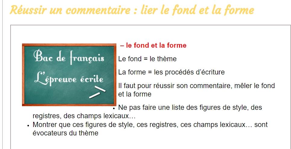 Lier le fond et la forme